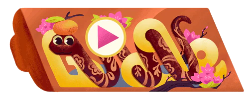 Google's 2025 Lunar New Year Snake game