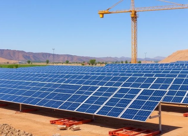 burlington-solar-farm-construction